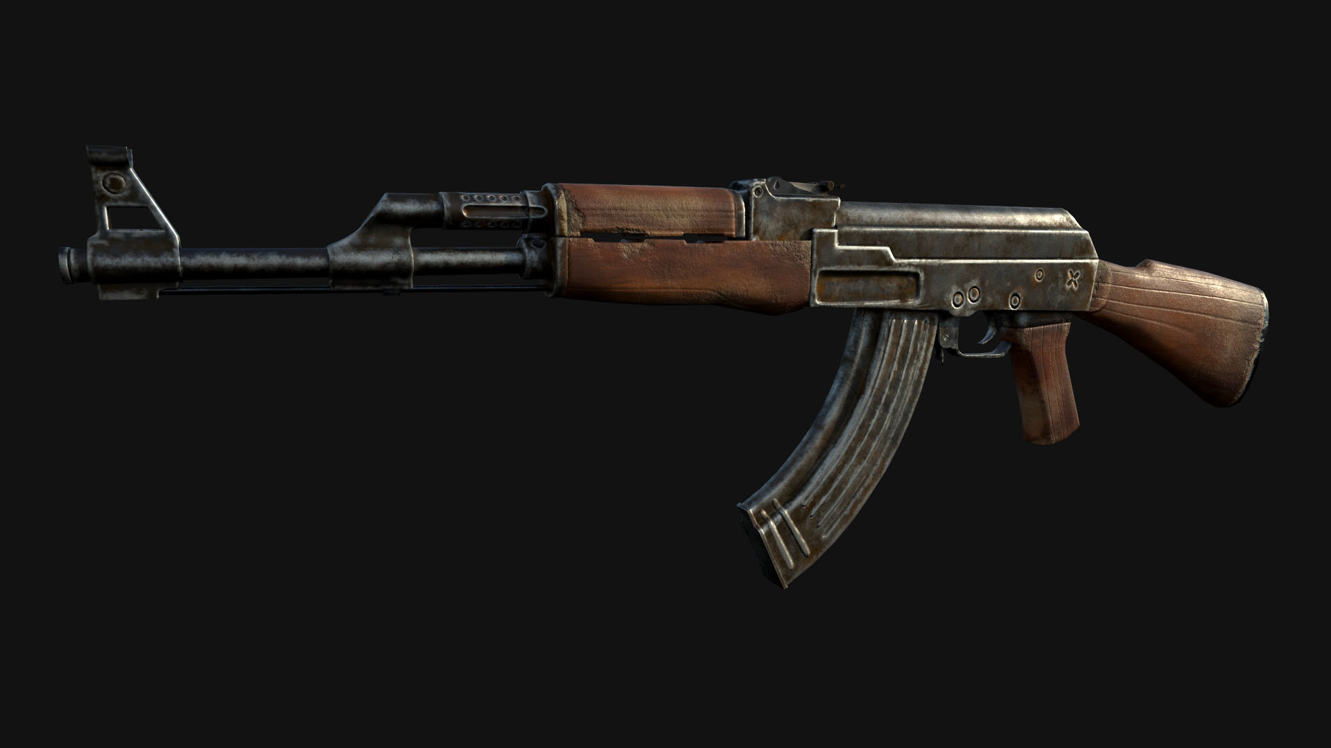 ArtStation - Gun textured