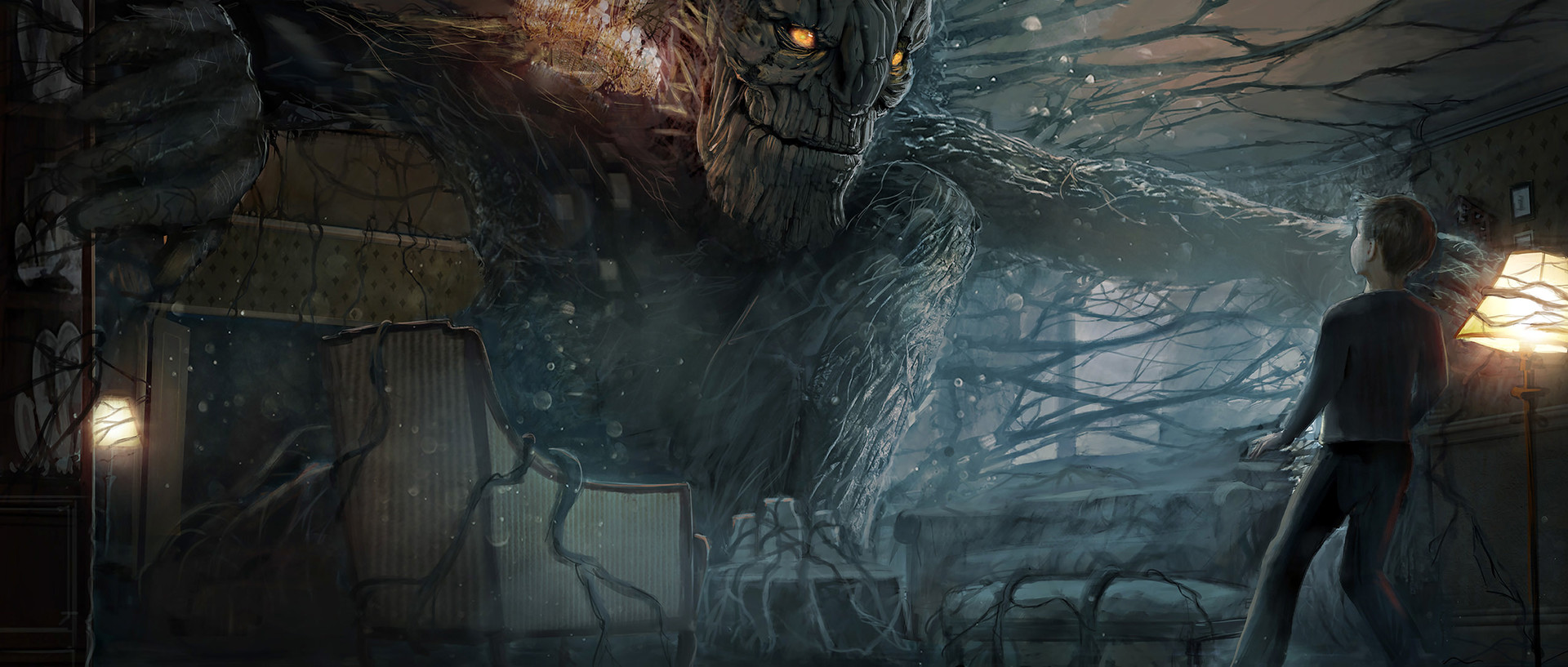 Artstation A Monster Calls Monster In Grandma S Livingroom