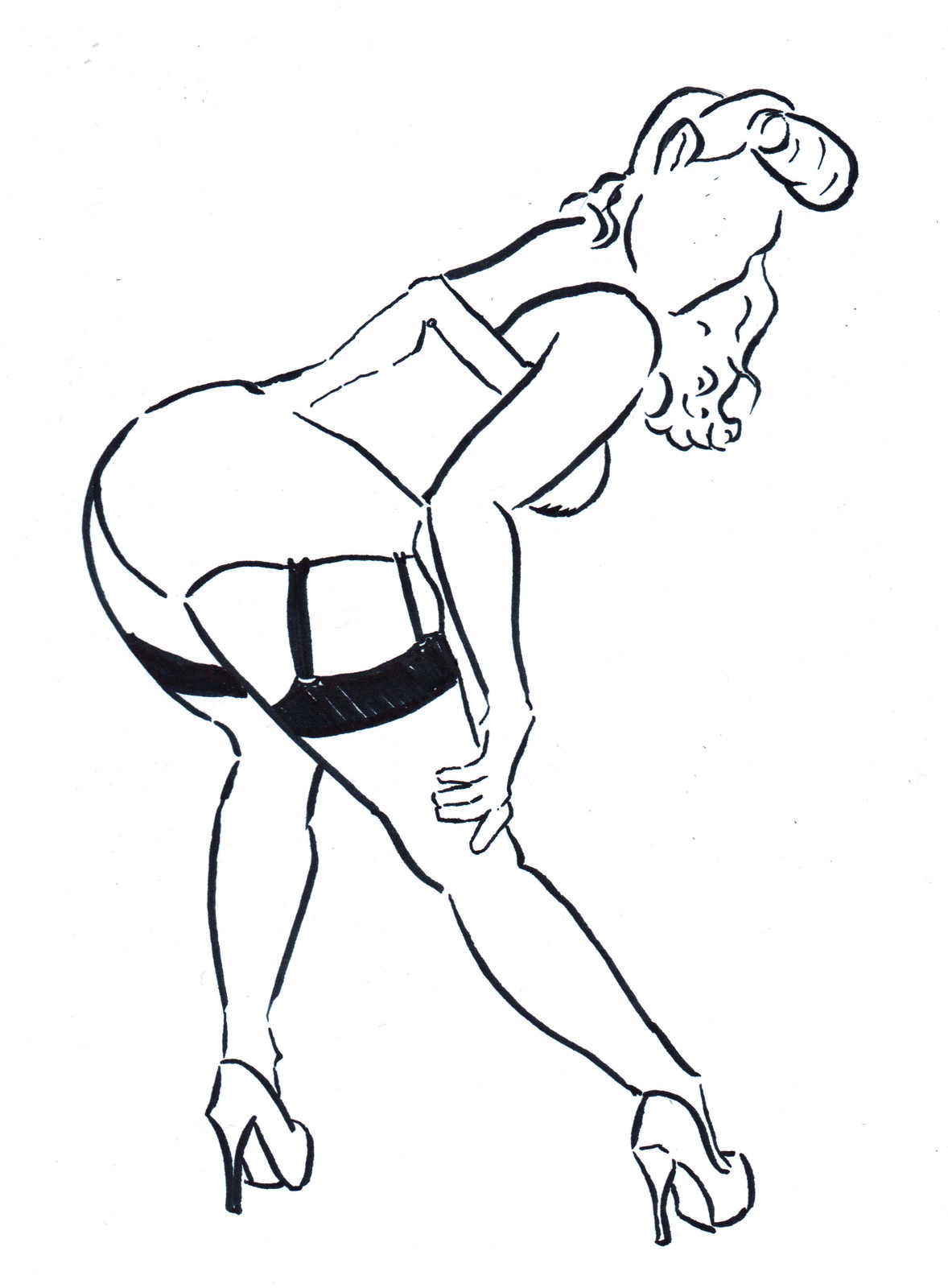 Original brushpen base on paper