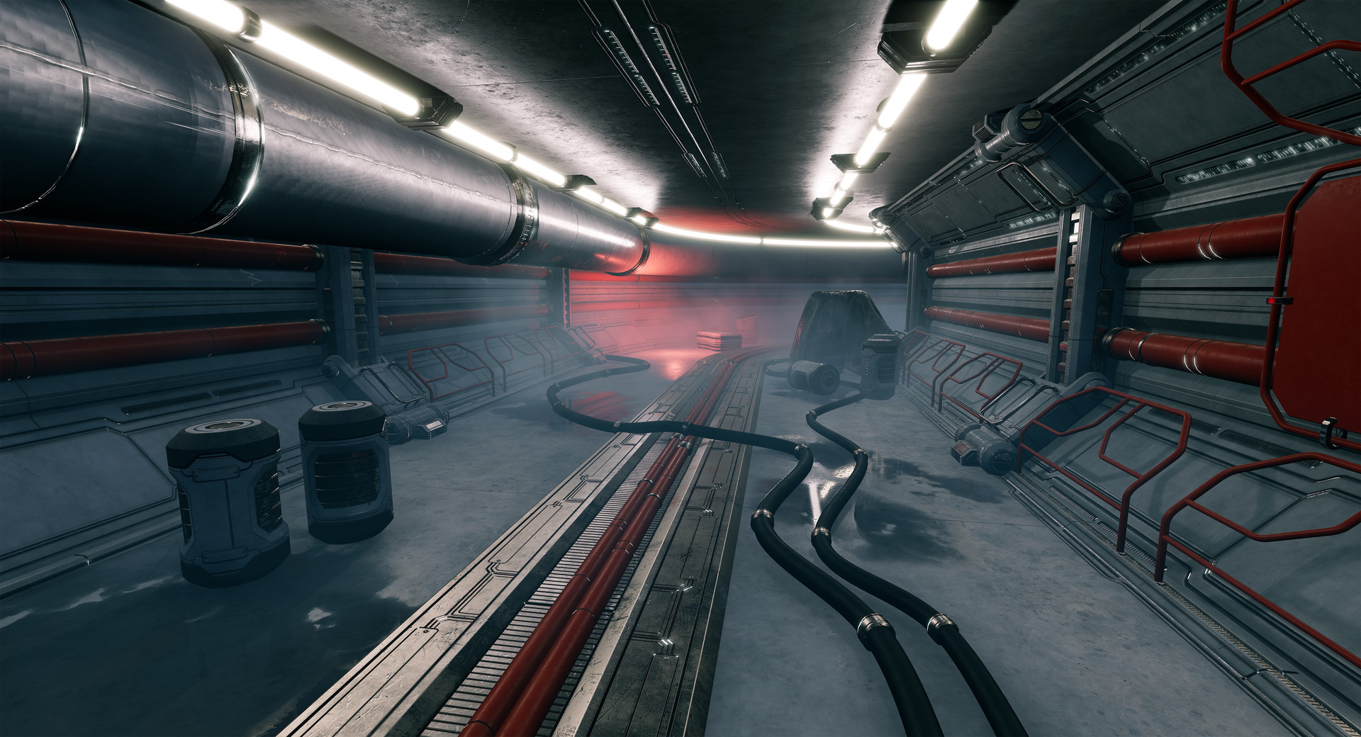 Artstation Wip Industrial Science Fiction Scene Unreal
