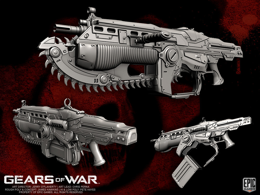 ArtStation - Gears of War 3 Weapons