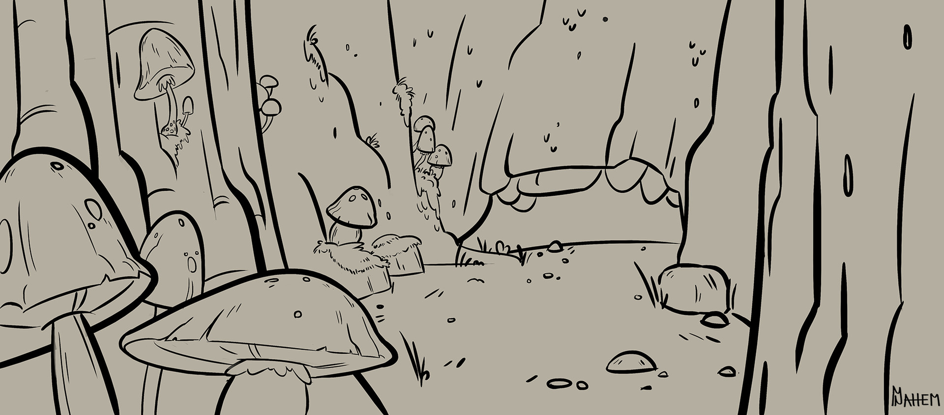 Michael Nahem Gravity Falls Background