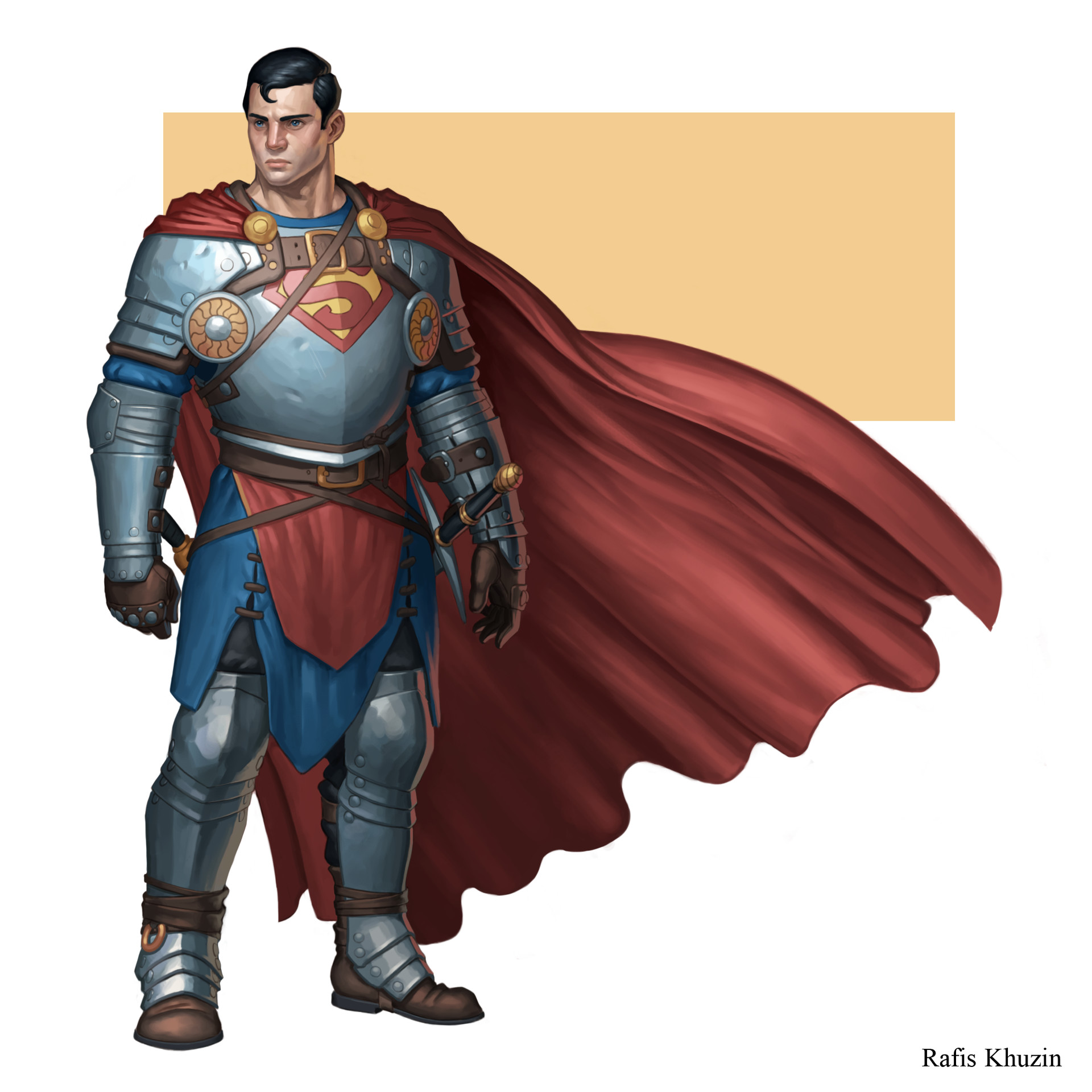 Artstation Medieval Superman Rafis Khuzin