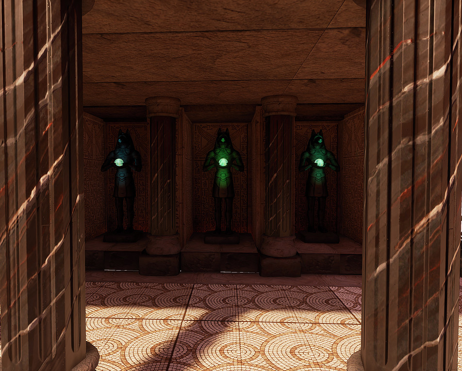 Anubis Temple Hallway- Modular Hallway