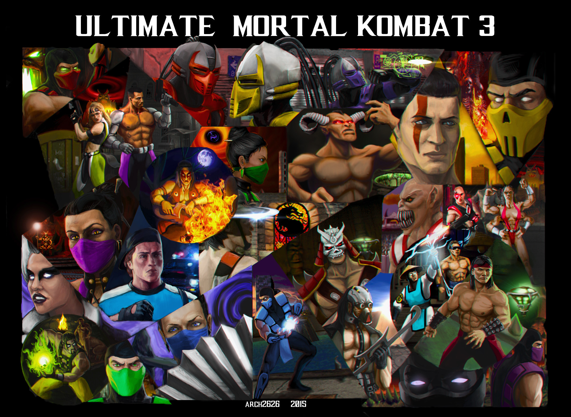 ArtStation - Ultimate MORTAL KOMBAT 3 poster