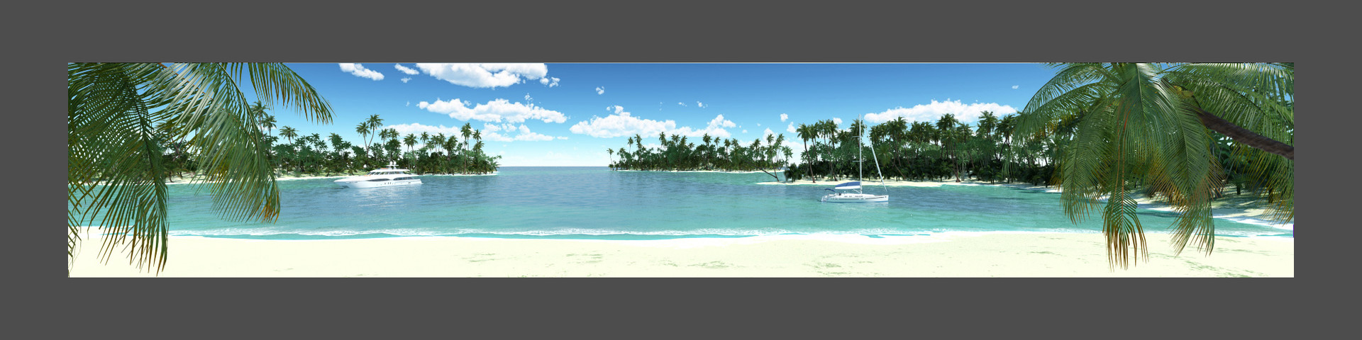 ArtStation - Propical beach visualization.