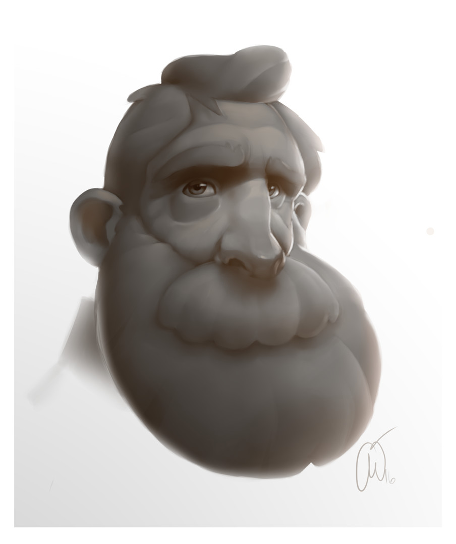 Prelim Sketch working on subsurface scattering and lighting. Didnt like the design so decided to change it up