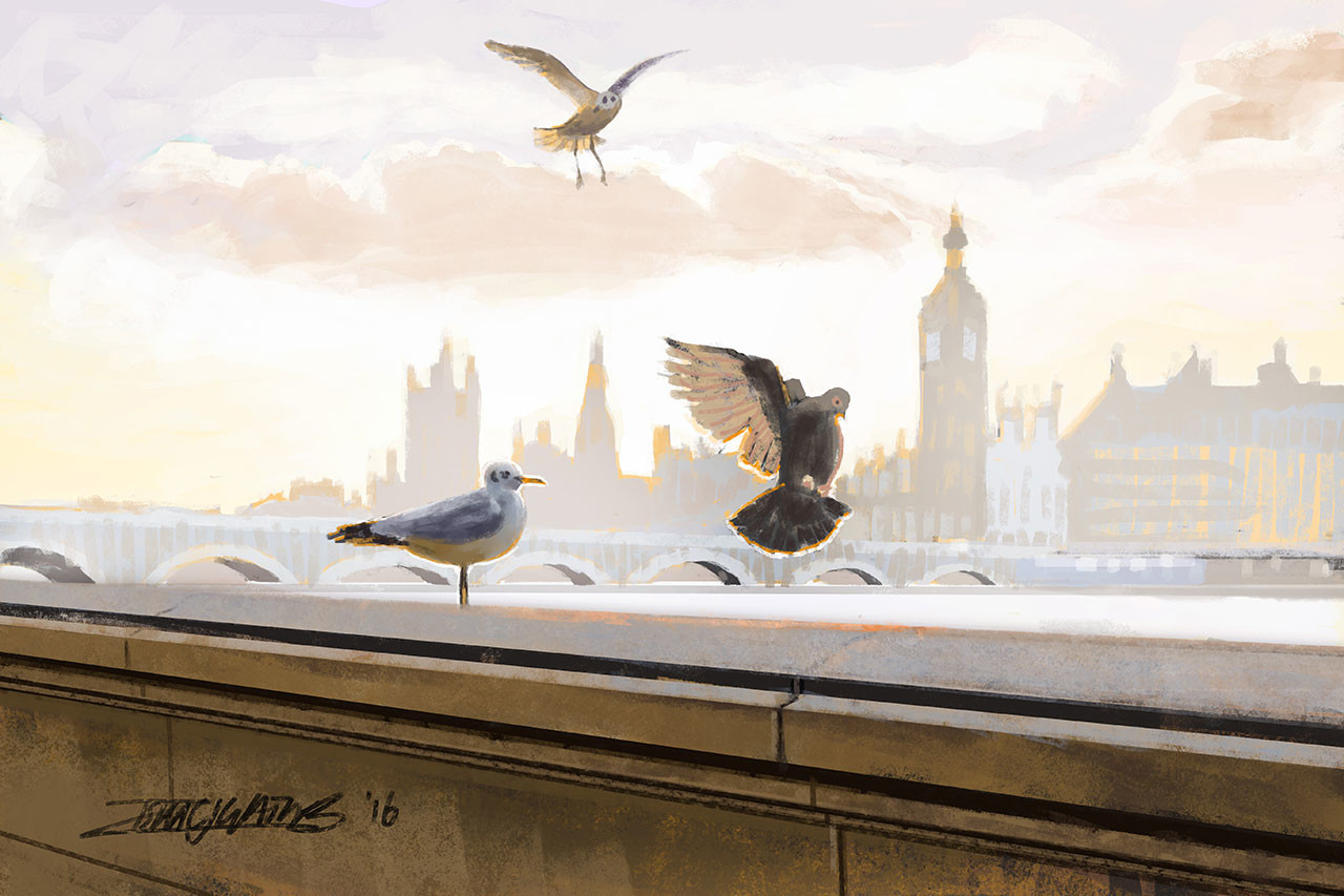 London Birds Falling Down