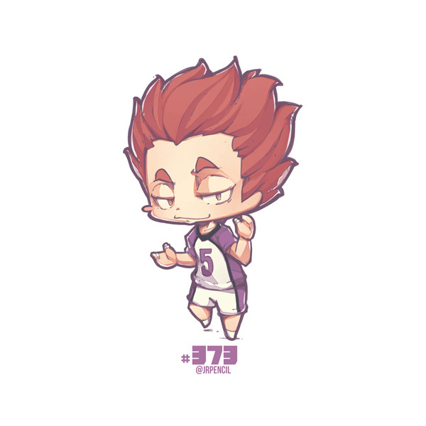 25+ Tendou Satori Haikyuu Red Hair PNG