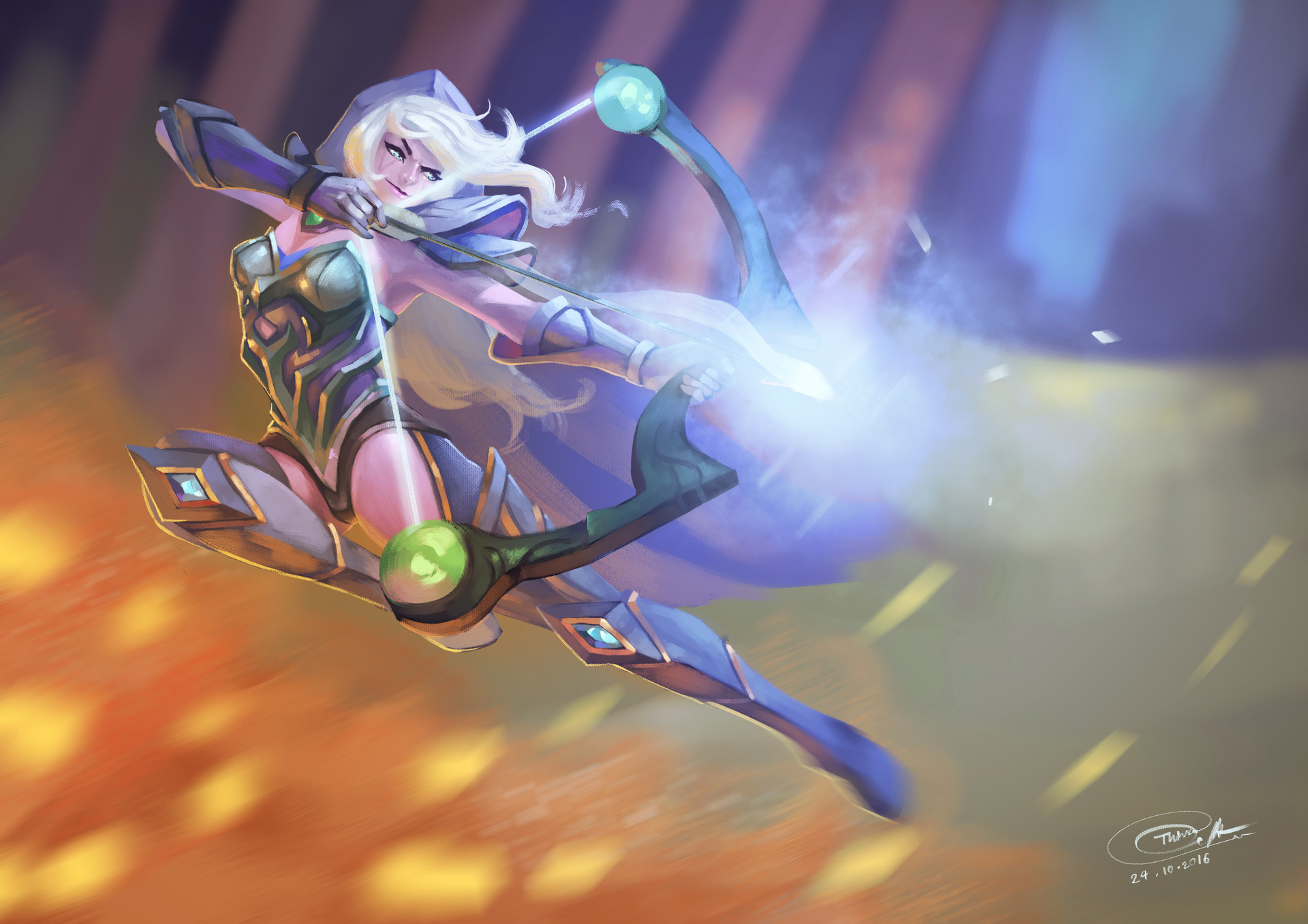 ArtStation - Drow Ranger Fan Art, Sothina Khiev