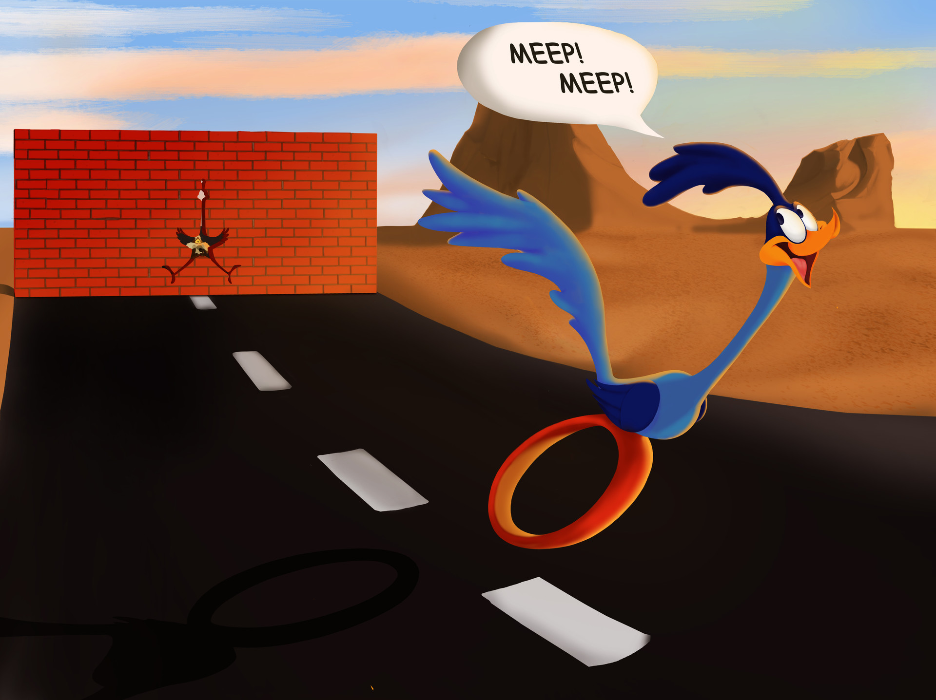 Popcultcha - Meep! Meep! Road Runner & Wile E. Coyote have