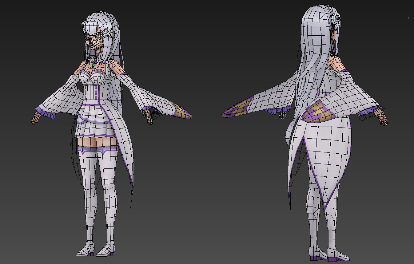 Artstation Re Zero Emilia And Pack Centuruk Kim
