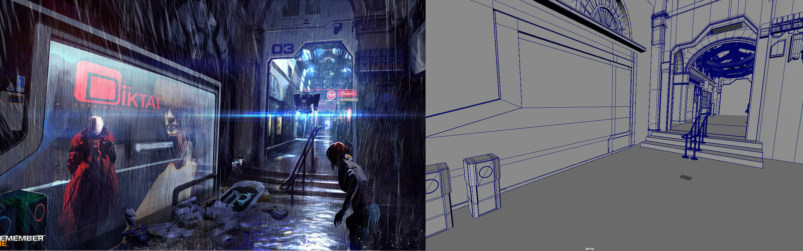 Artstation Maya Model Based On Remember Me 2 Concept