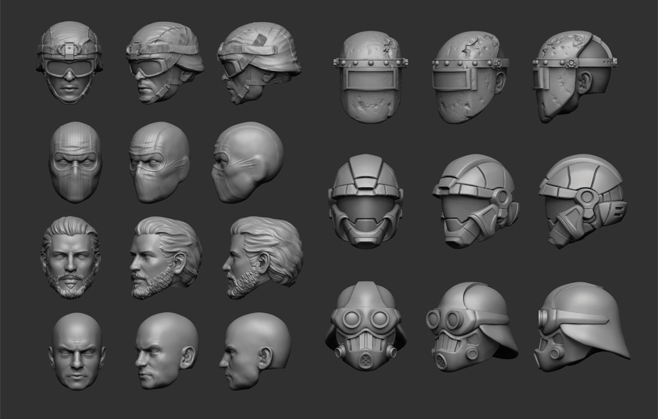 ArtStation - Heads for Eagle Force Returns