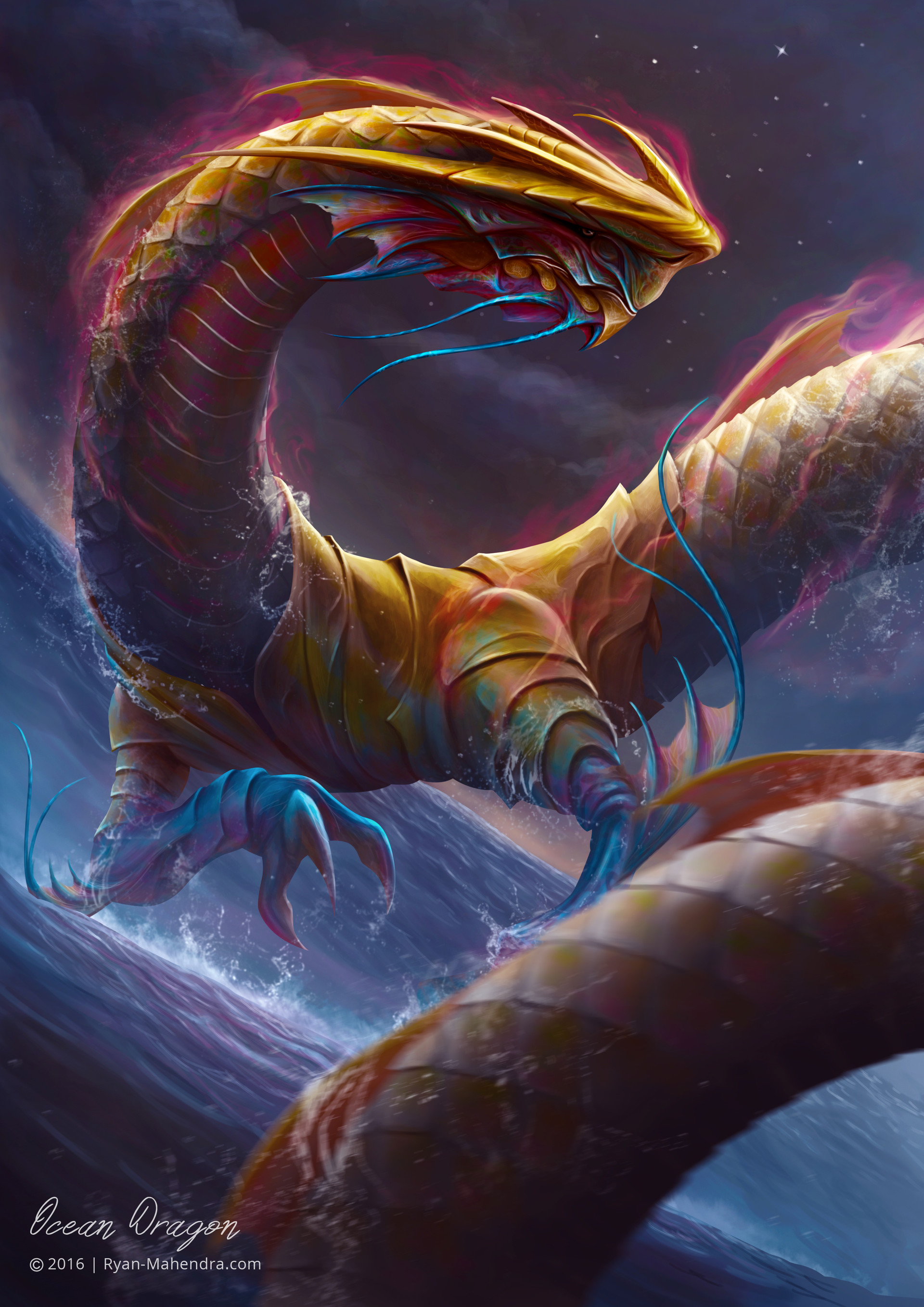 ArtStation - Ocean Dragon