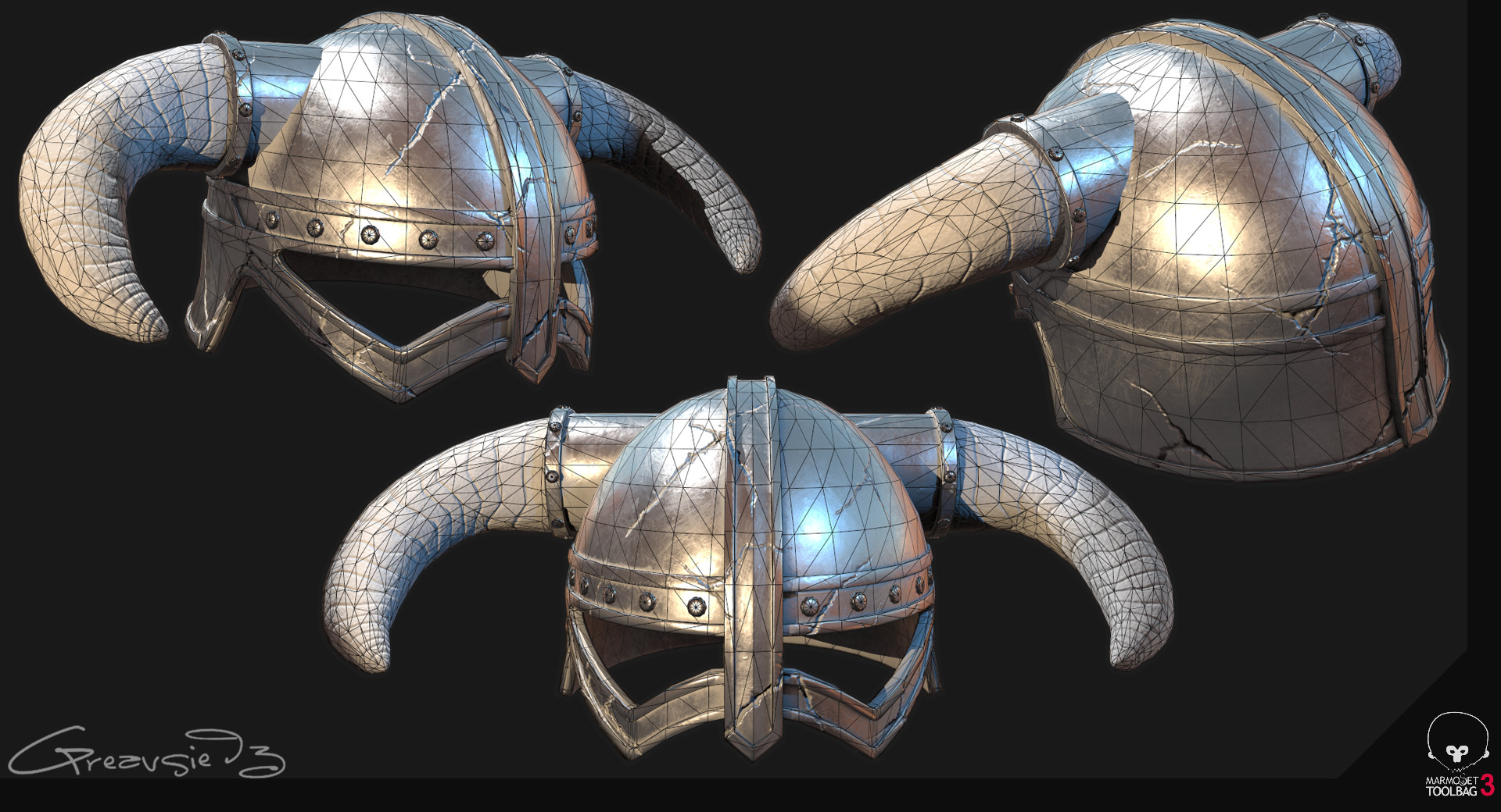 Christopher Greaves Skyrim Iron Helmet