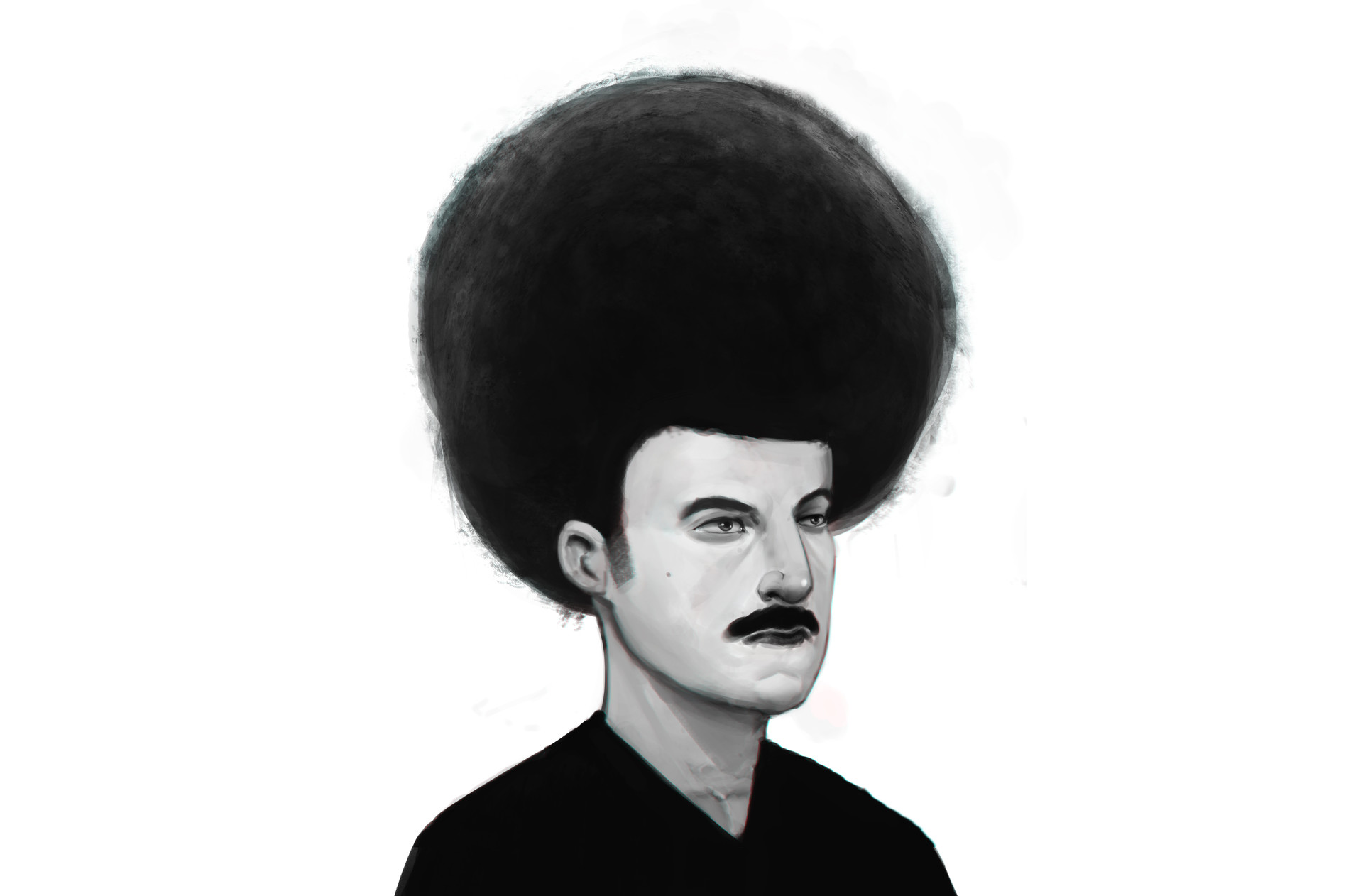 Artstation A Guy With An Afro Pawel Nowak