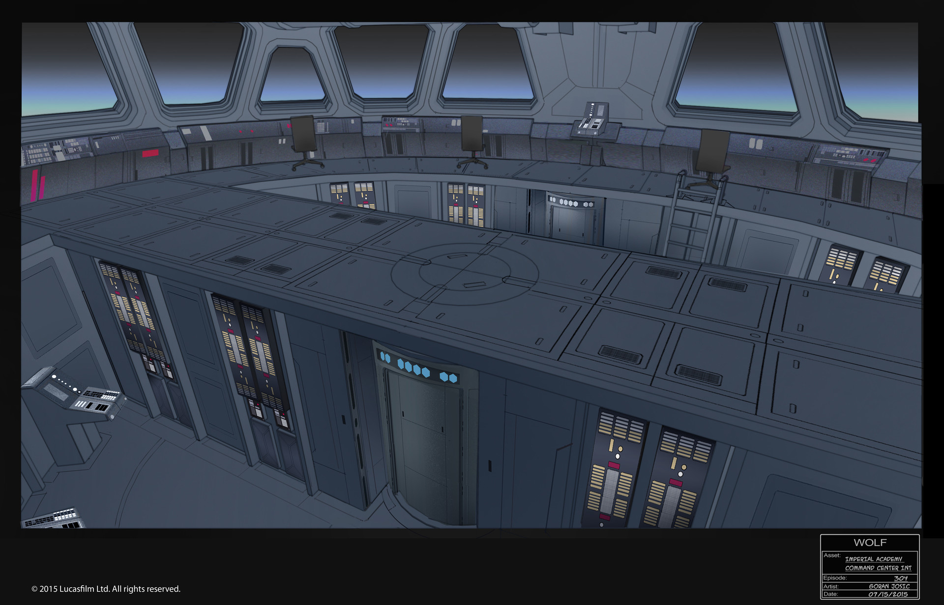 Artstation Star Wars Rebels Set Design Goran Josic It housed crucial navigation and astrogation computers, and served as the officers' platform by which all orders were conveyed. star wars rebels set design goran josic