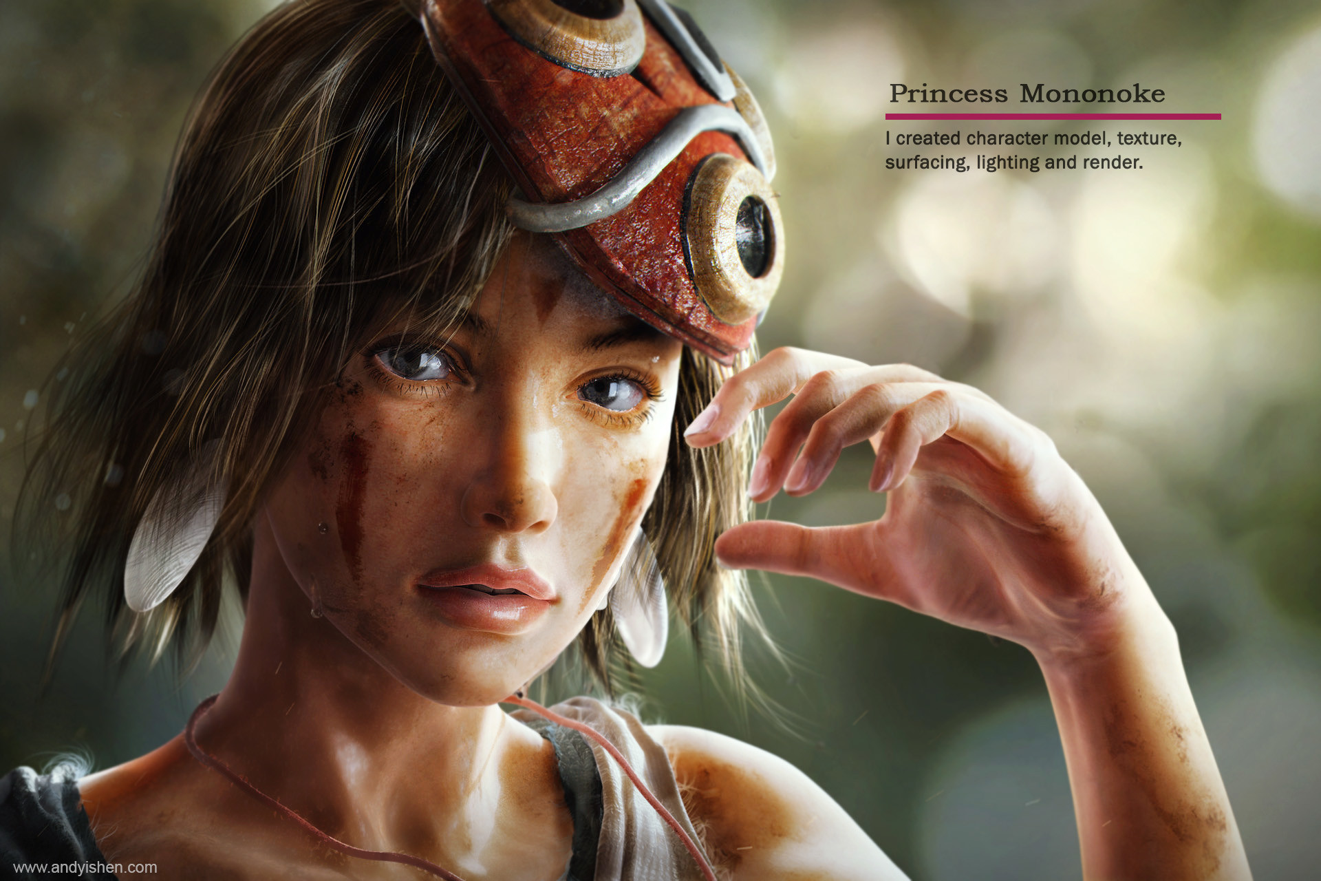 Artstation Princess Mononoke Andy Yi Shen