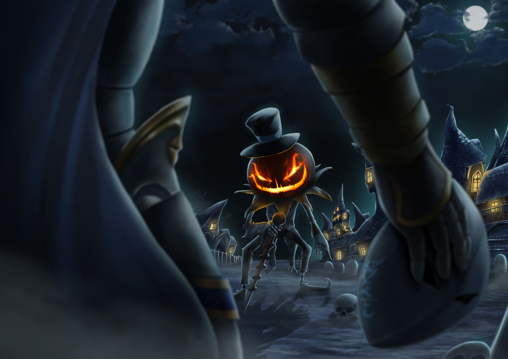 Artstation Fan Art Jack Ragnarok Halloween Danupat Supprawong