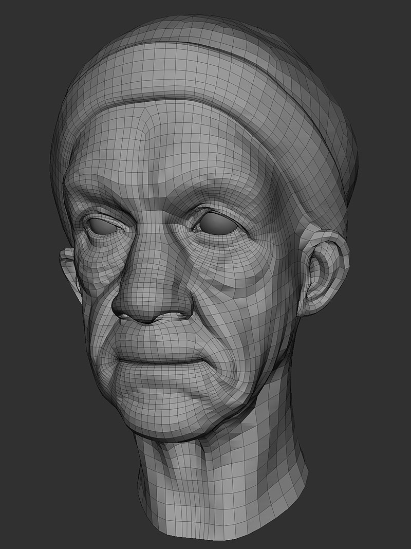 retopology done in Maya