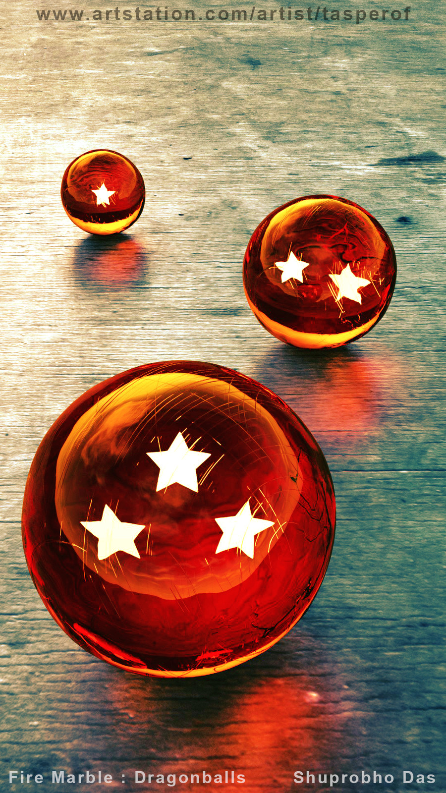 Artstation Fire Marbles Dragonballs Shuprobho Das