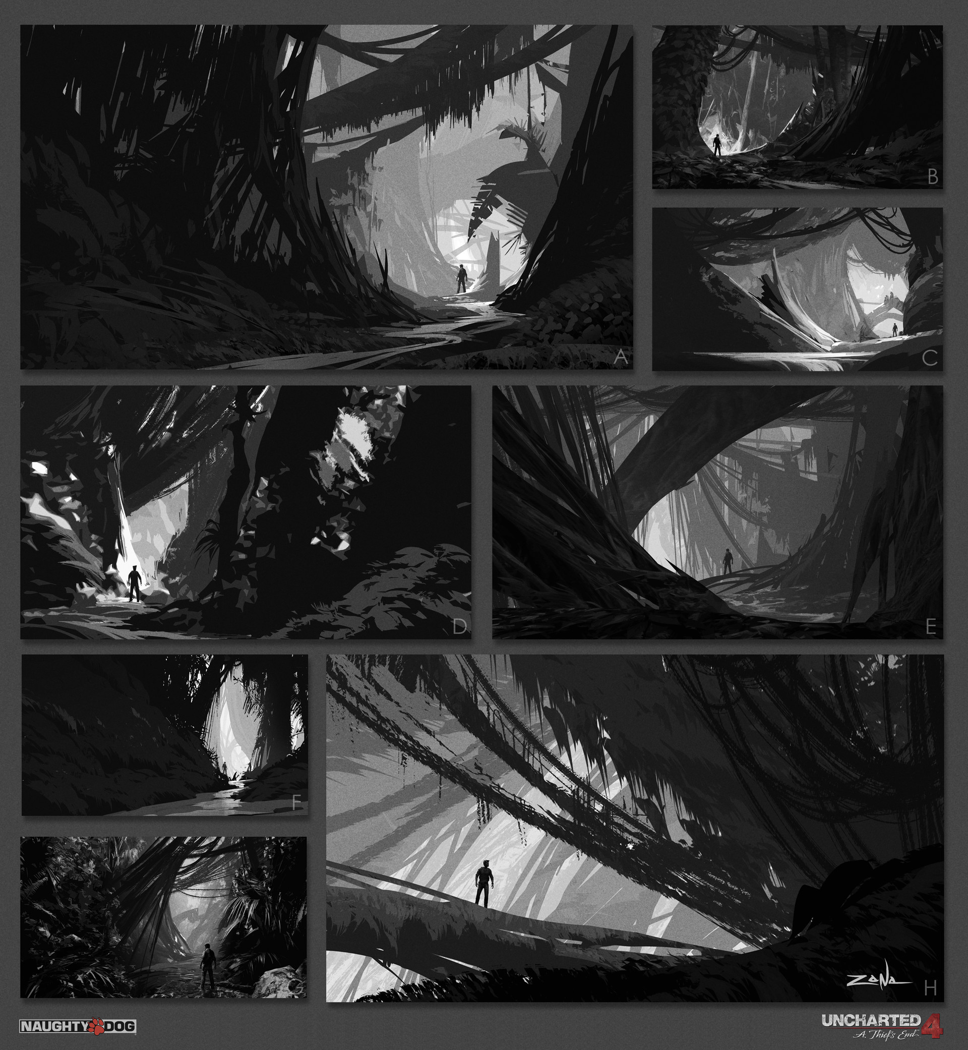 Artstation Uncharted 4 B W Sketches Eytan Zana
