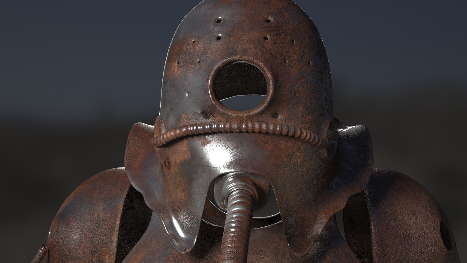 helmet render vray
