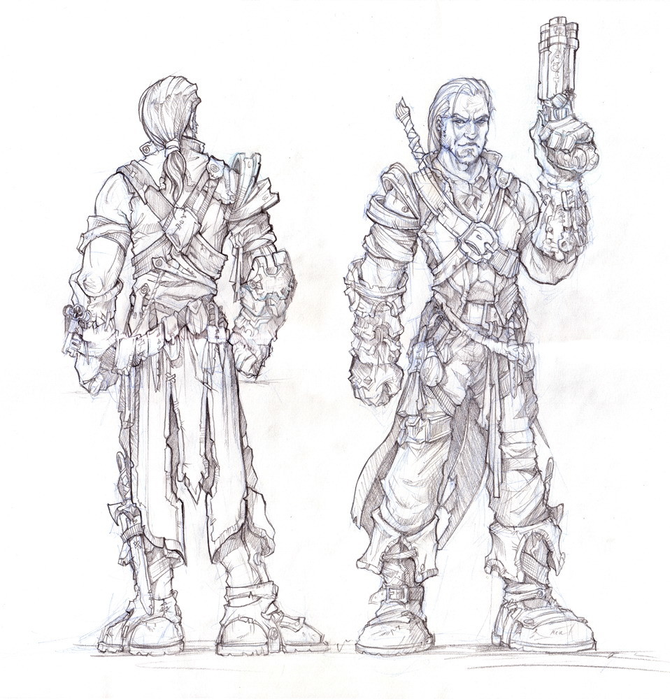 Artstation - Fable 2 Hero Character Style Exploration
