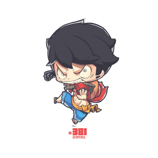 Jr Pencil 381 Luffy From One Piece