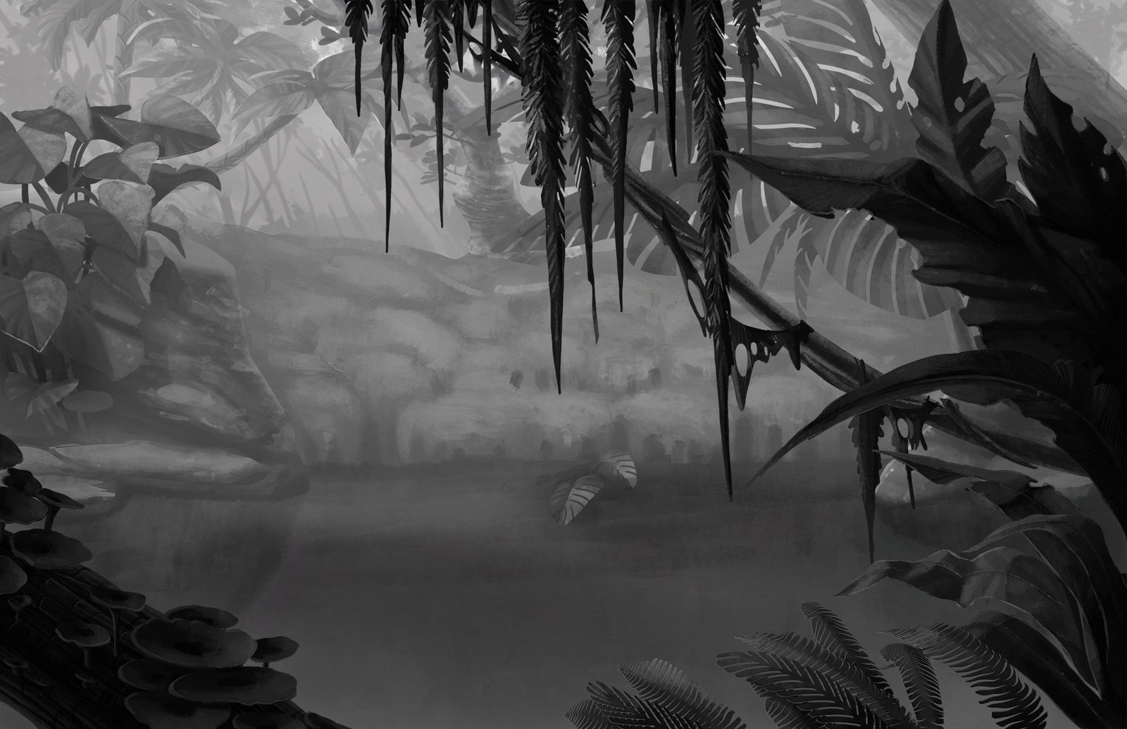 Greyscale with value adjustment.