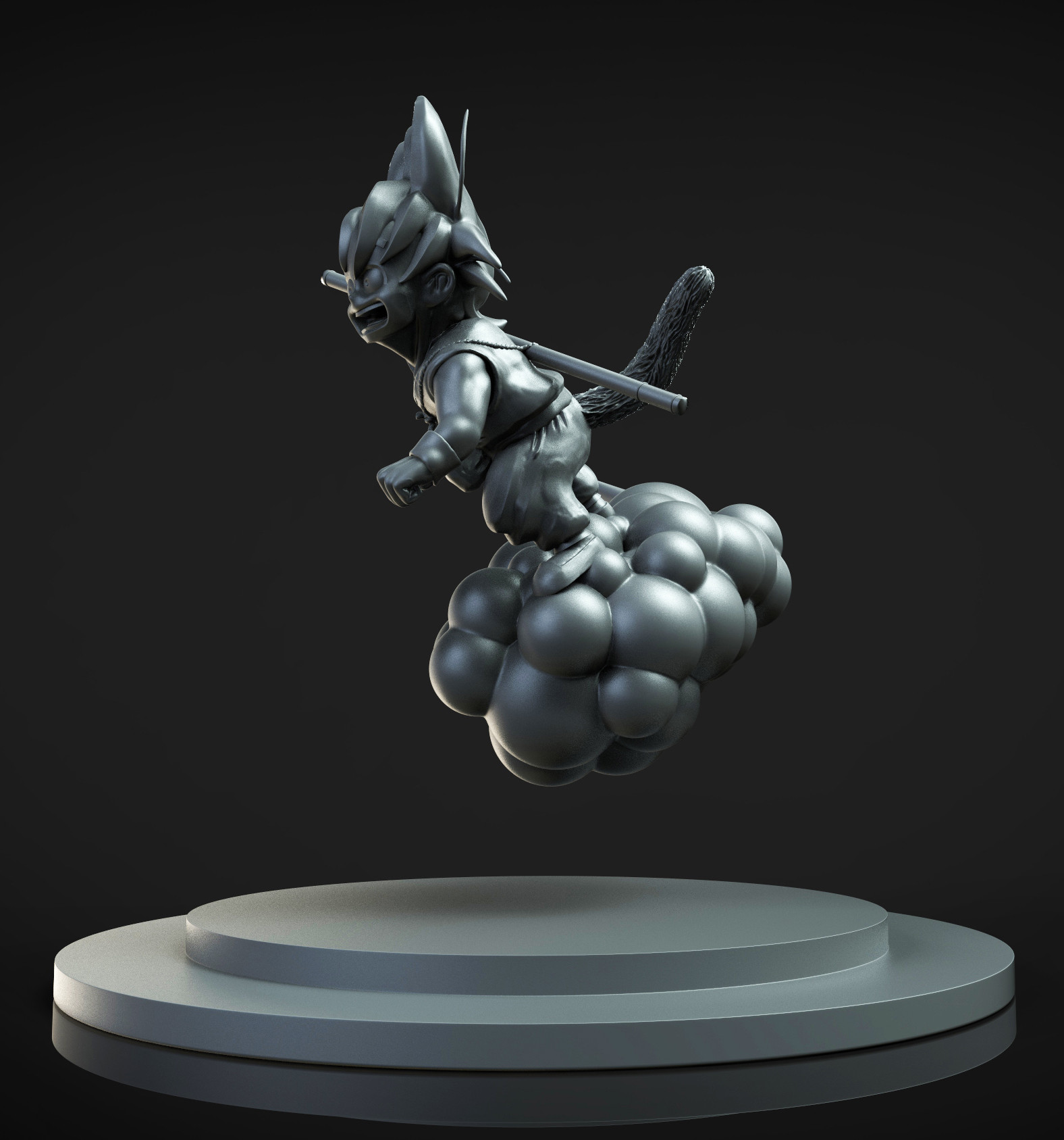 Artstation Kid Goku On Nimbus Digital Maquette Wilbert Pierce Here you can find the best kid goku wallpapers uploaded by our community. kid goku on nimbus digital maquette