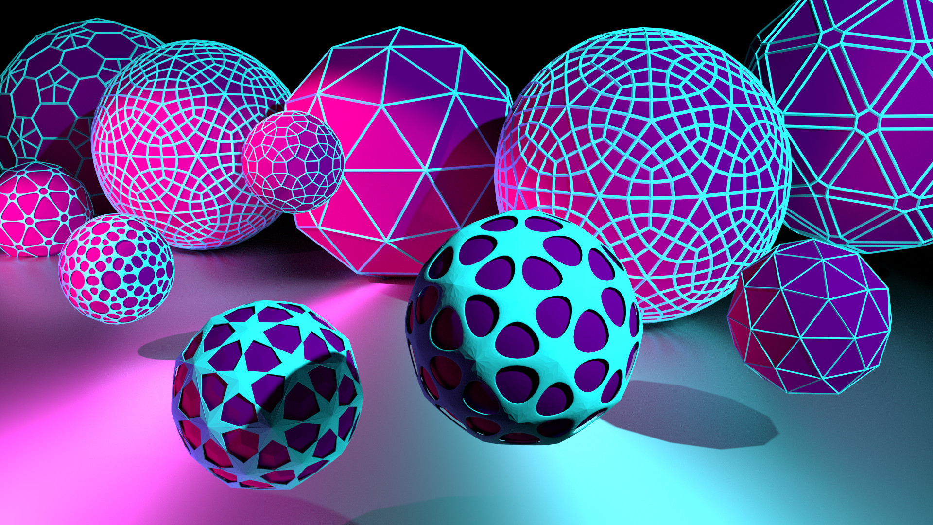 ArtStation Beautiful Spheres with patterns