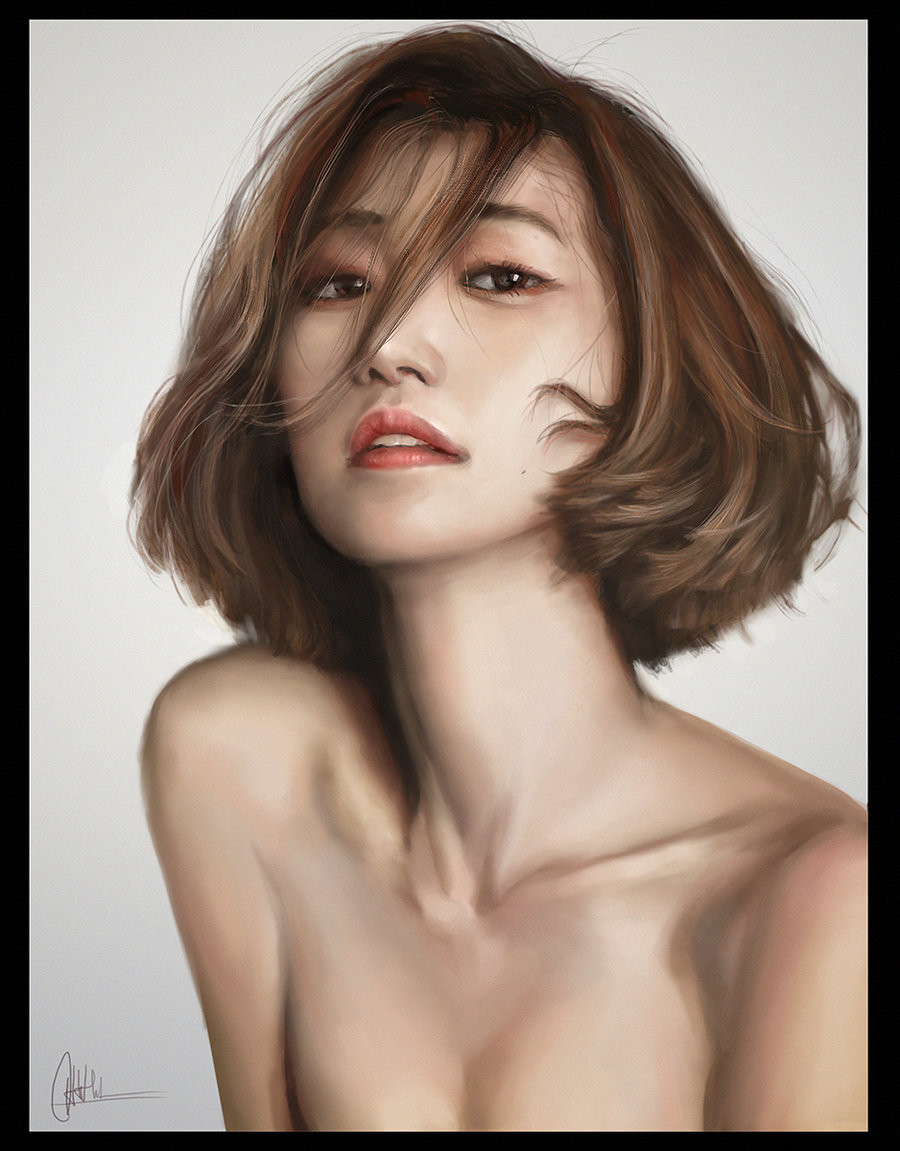 Go  Joon  hee  nude ThaiThanh Do - Portrait practice