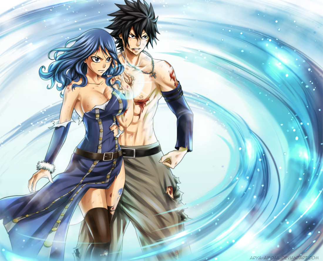 Gray and Juvia from "Fairy Tail"