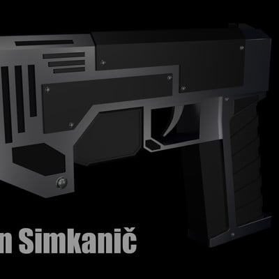 Kristian simkanic scifi pistol 1