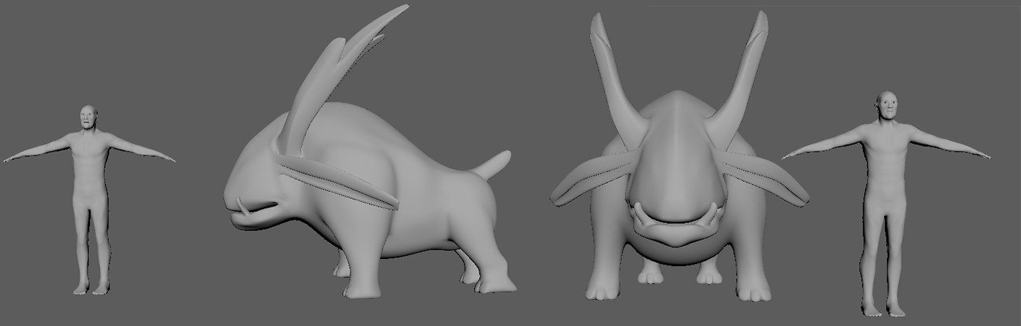 Artstation 3d Beast Model Capra Babarus Alex Pitt