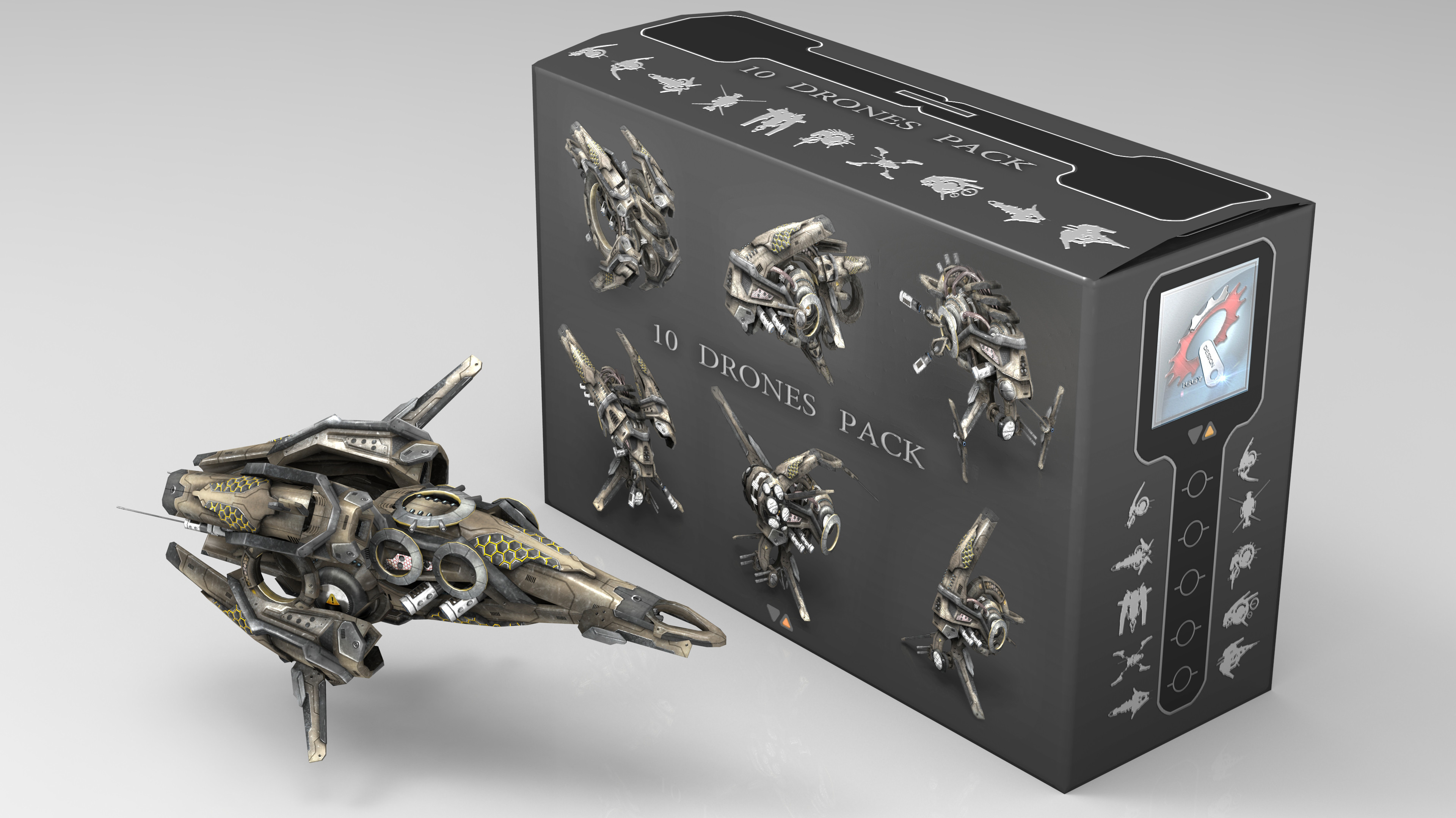 https://www.artstation.com/artwork/XPe2w  - only one texture