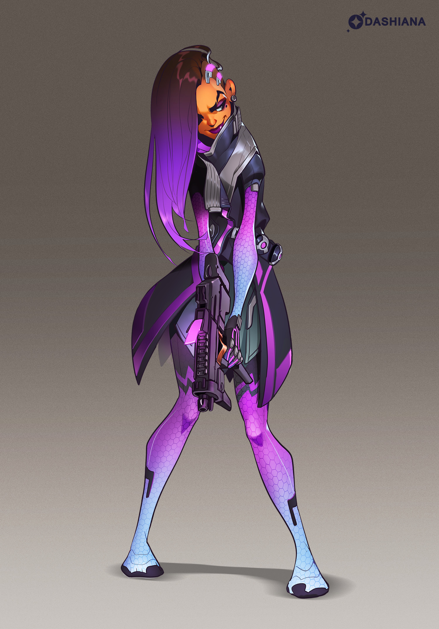 figurine overwatch sombra
