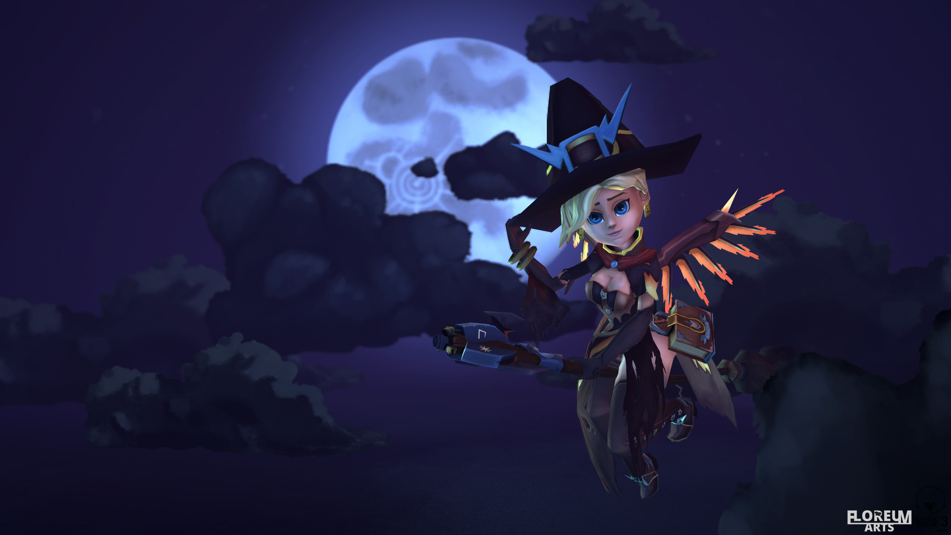Artstation Witch Mercy Joel Floreum