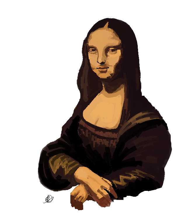 Artstation - Mona Lisa In Ms Paint