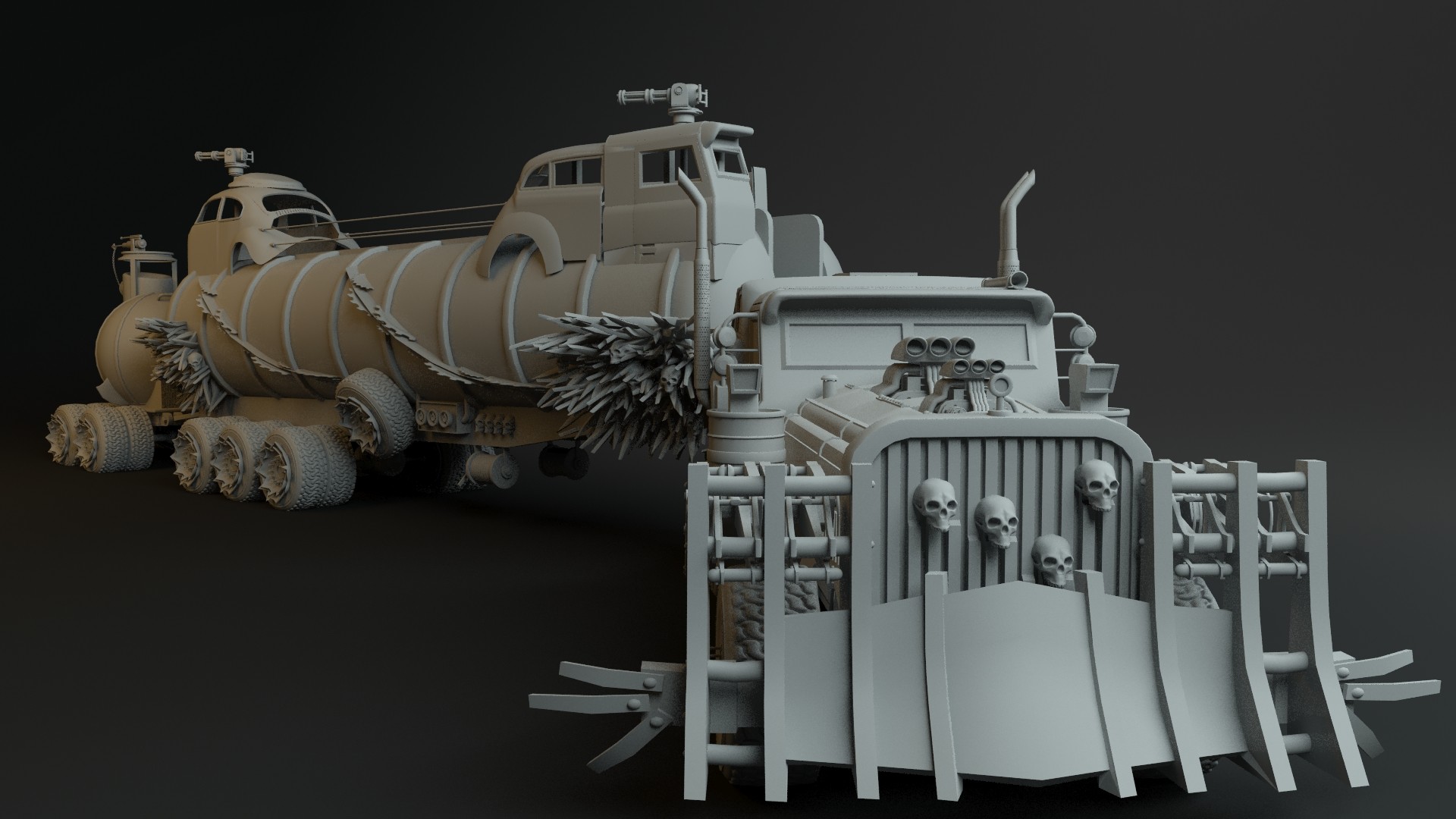 Artstation Mad Max War Rig Fan Art W I P Jordan Spinks