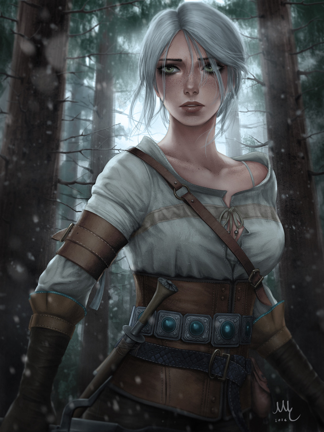 Artstation Ciri The Witcher 3 Mirco Cabbia Sciamano240