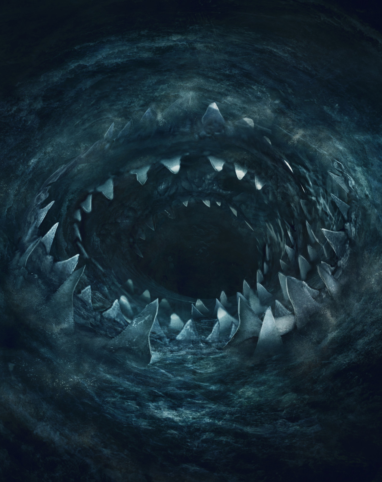 a giant, toothed whirlpool
