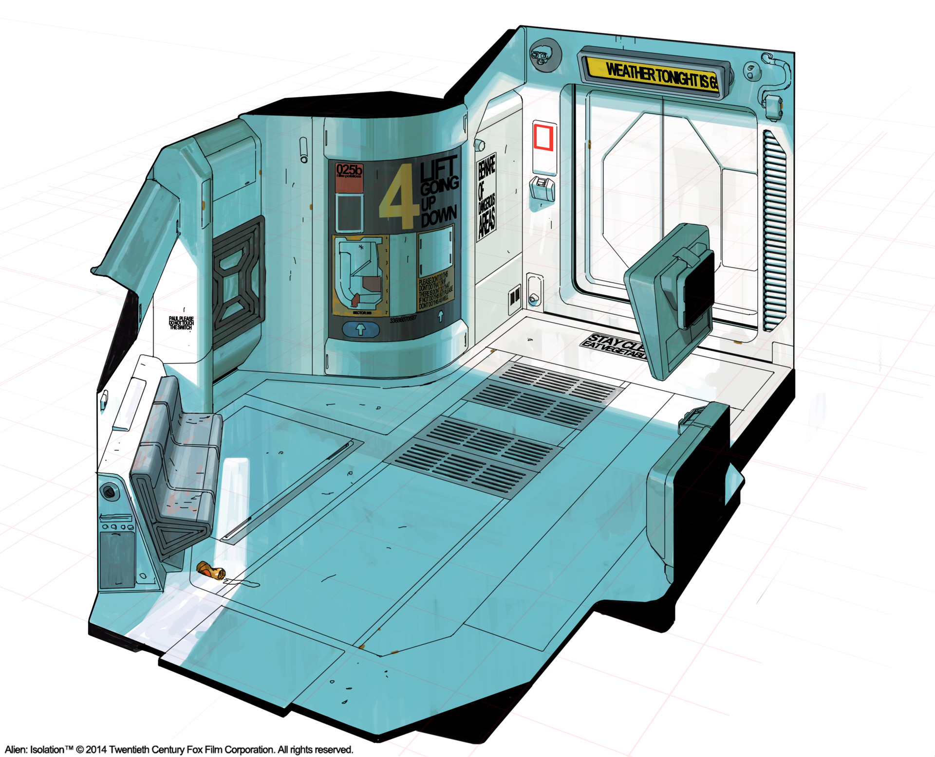 Artstation Alien Isolation Concept Art Edouard Caplain