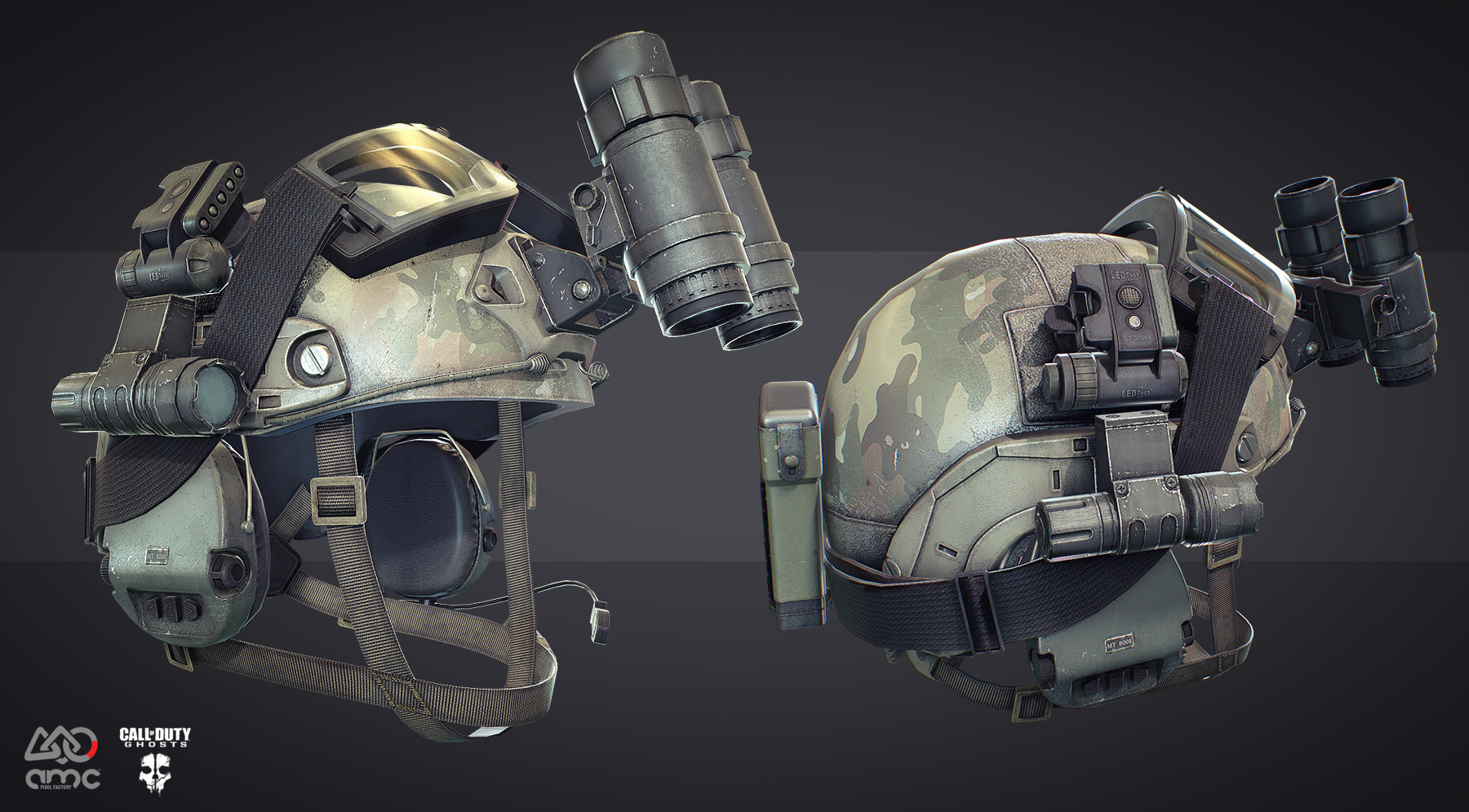 Artstation Cod Ghosts Helmets Dragos Casian