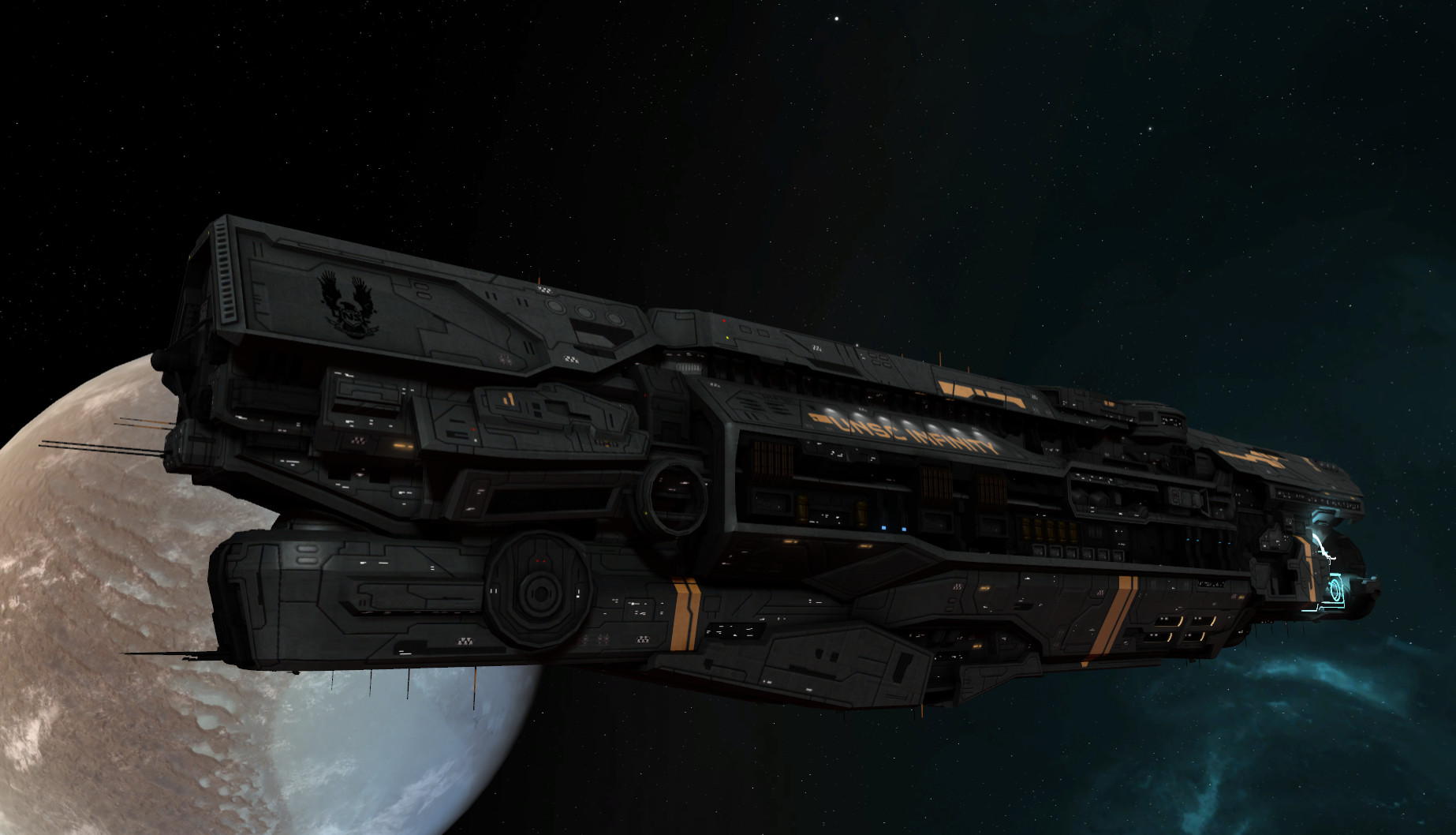 Jared Harris - Sins of the Prophets: UNSC Infinity-class warship complete