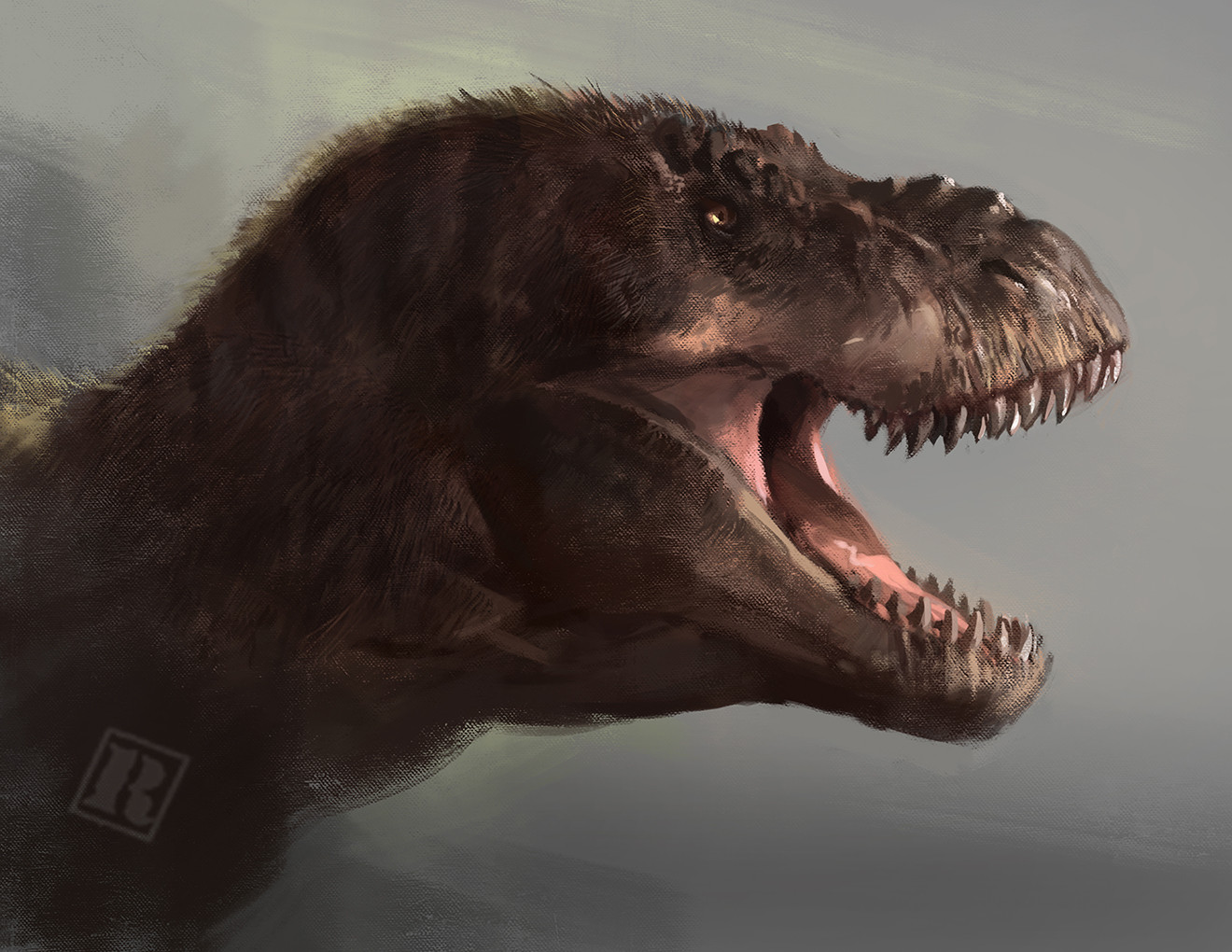 Jurassic Park rex (fluffed)