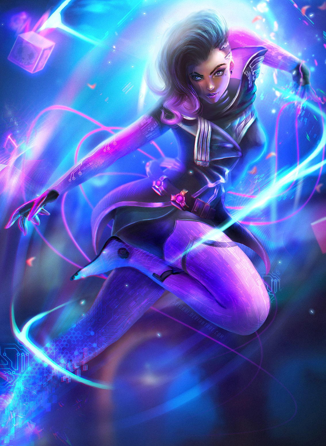 Sombra Overwatch Art
