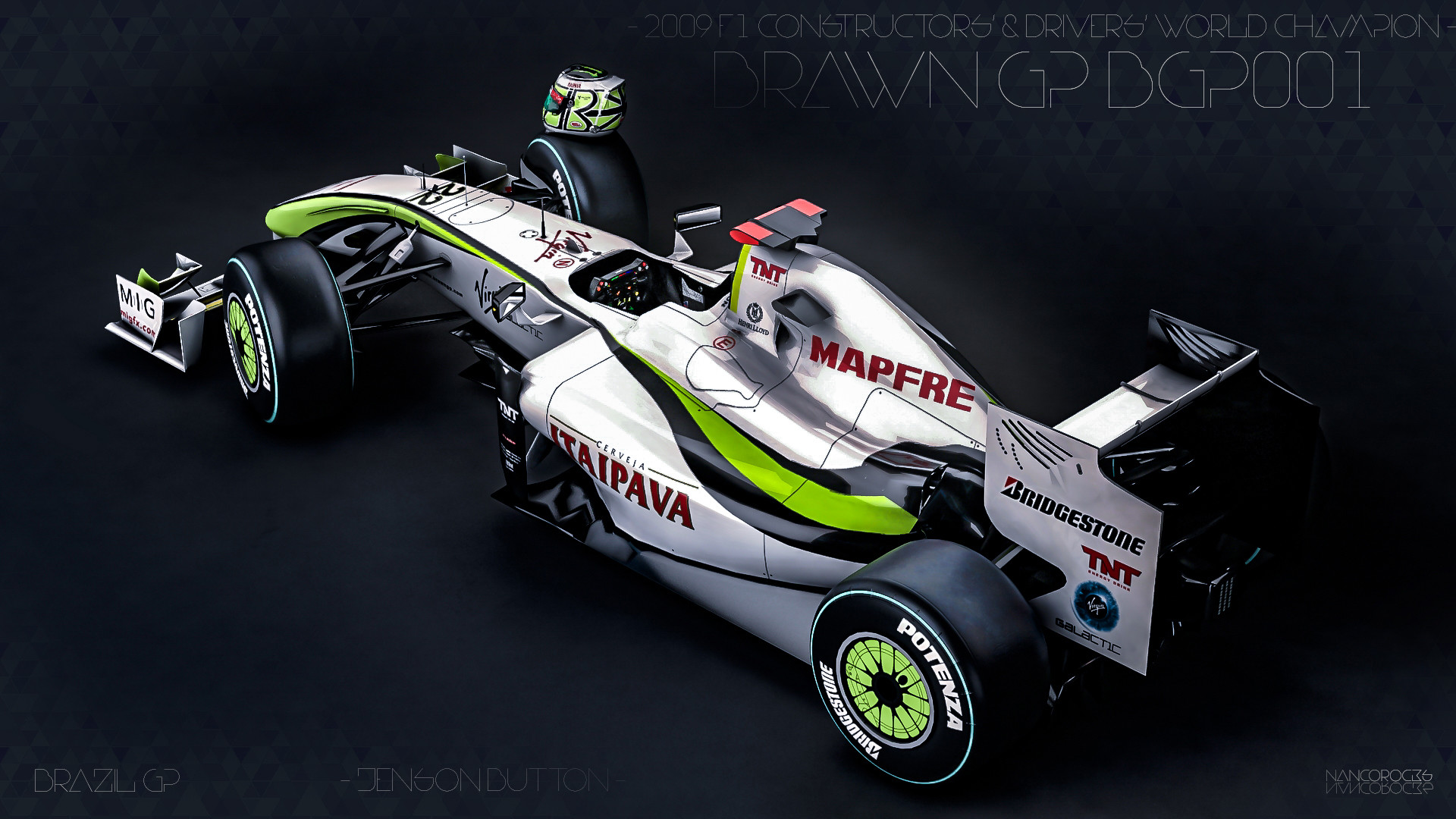 Zoki Nanco - Nancorocks - ZNR3D - Brawn GP BGP001 - Jenson Button - Brazil  2009